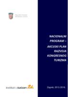 Nacionalni program - akcijski plan razvoja kongresne ponude