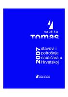 Stavovi i potrošnja nautičara u Hrvatskoj : Tomas nautika 2007.