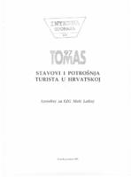 Tomas 97 : stavovi i potrošnja turista u Hrvatskoj : izvještaj za TZG Mali Lošinj