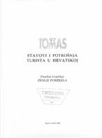 Tomas 97 : stavovi i potrošnja turista u Hrvatskoj : posebni izvještaj: Zemlje porijekla