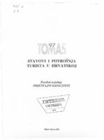 Tomas 97 : stavovi i potrošnja turista u Hrvatskoj : posebni izvještaj: Smještajni kapaciteti