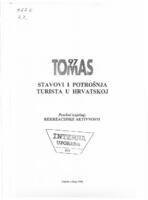 Tomas 97 : stavovi i potrošnja turista u Hrvatskoj : posebni izvještaj: Rekreacijske aktivnosti