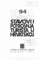 Stavovi i potrošnja turista u Hrvatskoj Tomas '94 : folije s prezentacije
