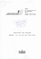 Institute for tourism : report for the period 1991-1993