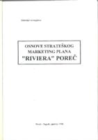 Osnove strateškog marketing plana 'Riviera', Poreč