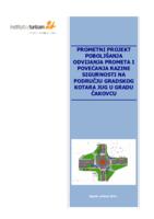 prikaz prve stranice dokumenta Prometni projekt poboljšanja prometa i povećanja razine sigurnosti na području Gradskog kotara Jug u gradu Čakovcu