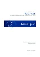 prikaz prve stranice dokumenta Strateški marketinški plan turizma Primorsko-goranske županije 2009-2015 : Kvarner