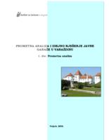 prikaz prve stranice dokumenta Prometna analiza i idejno rješenje javne garaže u Varaždinu. 1. dio: prometna analiza