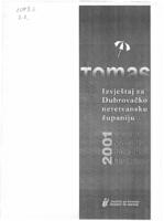 prikaz prve stranice dokumenta Stavovi i potrošnja turista u Hrvatskoj - Tomas ljeto 2001 : izvještaj za Dubrovačko-neretvansku županiju