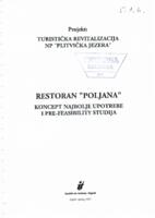 prikaz prve stranice dokumenta Restoran 'Poljana' : koncept najbolje upotrebe i pre-feasibility studija.
