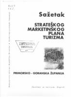 prikaz prve stranice dokumenta Sažetak strateškog marketinškog plana turizma Primorsko-goranske županije