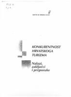 prikaz prve stranice dokumenta Konkurentnost hrvatskoga turizma : nalazi, zaključci, preporuke