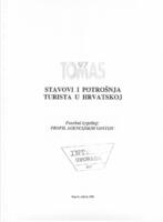 prikaz prve stranice dokumenta Tomas 97 : stavovi i potrošnja turista u Hrvatskoj : posebni izvještaj: Profil agencijskih gostiju