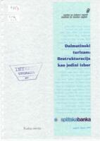 prikaz prve stranice dokumenta Dalmatinski turizam: restrukturacija kao jedini izbor