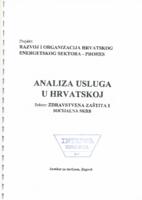 prikaz prve stranice dokumenta Analiza usluga u Hrvatskoj : sektor Zdravstvena zaštita i socijalna skrb