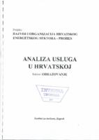 prikaz prve stranice dokumenta Analiza usluga u Hrvatskoj : sektor Obrazovanje