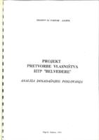 prikaz prve stranice dokumenta Projekt pretvorbe vlasništva HTP 'Belvedere'